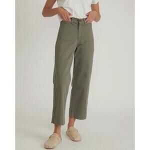 Marine Layer Bridget Crop Pant Dusty Olive Size 10 Casual Retro Inspired